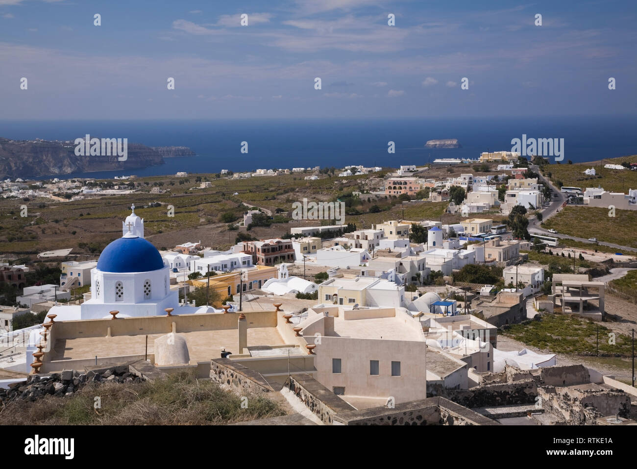 Pyrgos village santorini hi-res stock photography and images - Alamy