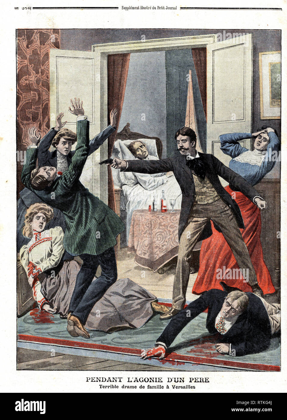 The illustration shows the death bed science of an American officer