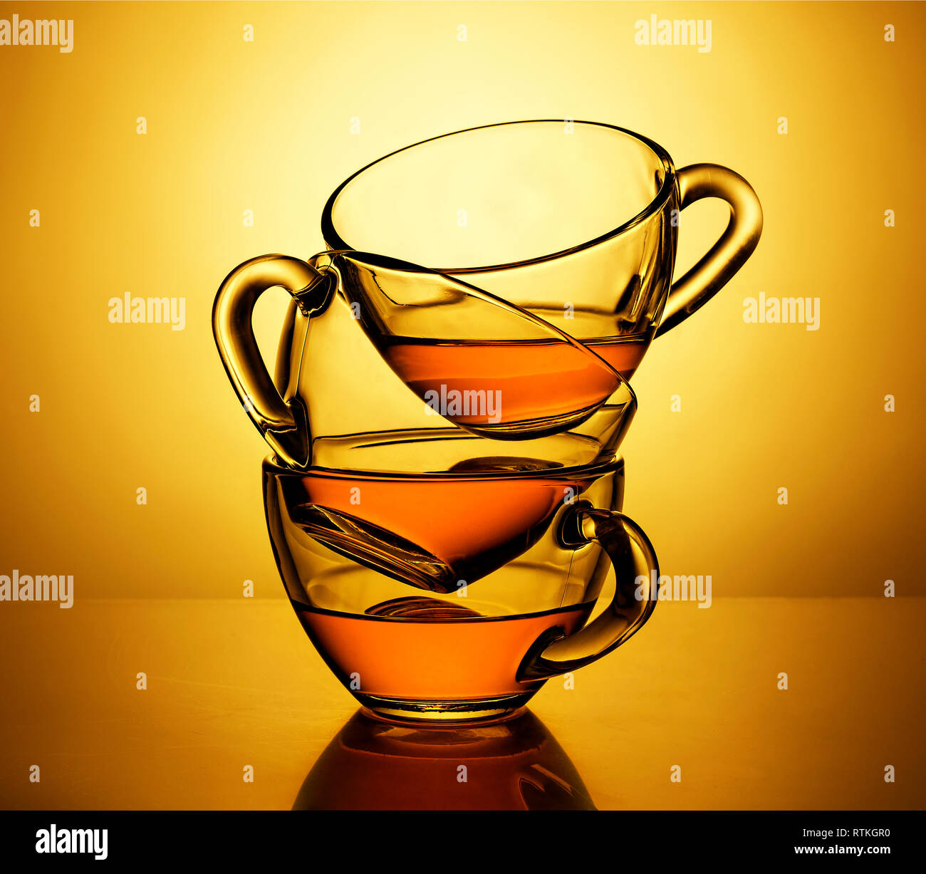 Bow Color Tea Tea. Concept: Tea color, bouquet, uniform brown-red color. Indian ...