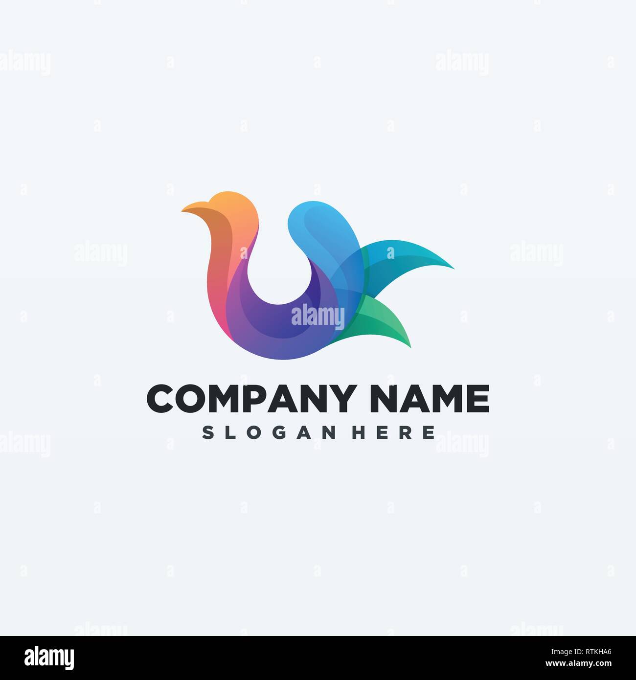 Abstract bird Stock Vector Images - Alamy