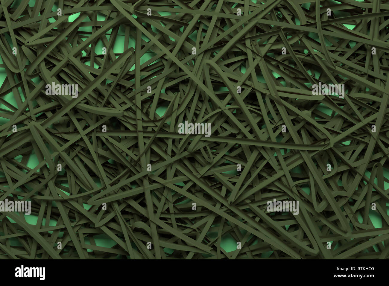 Messy Texture Renders CGI composition, virtual backdrop, messy strings. Decorative ...