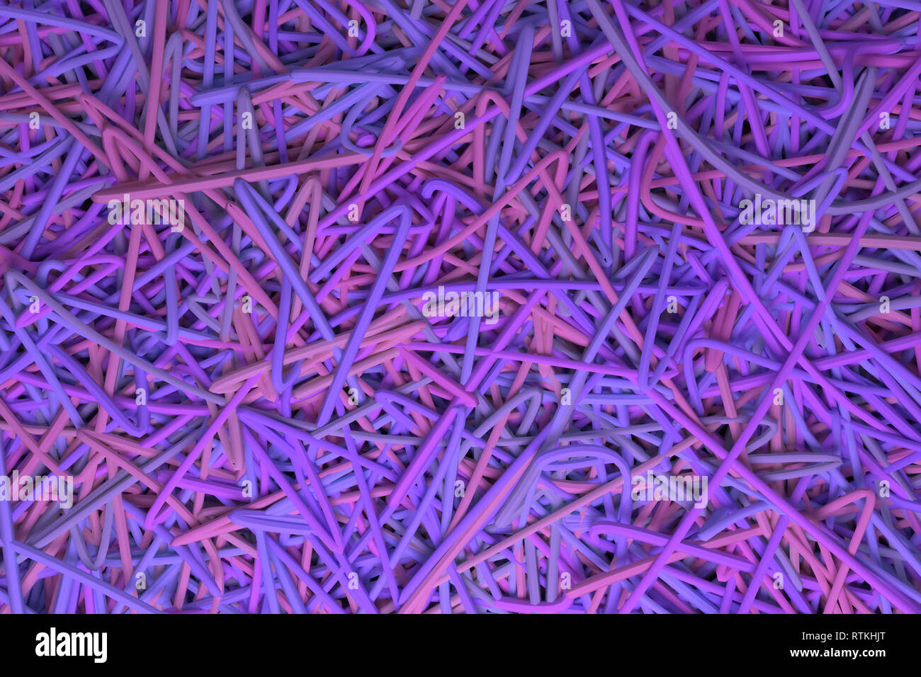 Messy Texture Renders CGI composition, virtual backdrop, messy strings. Decorative ...