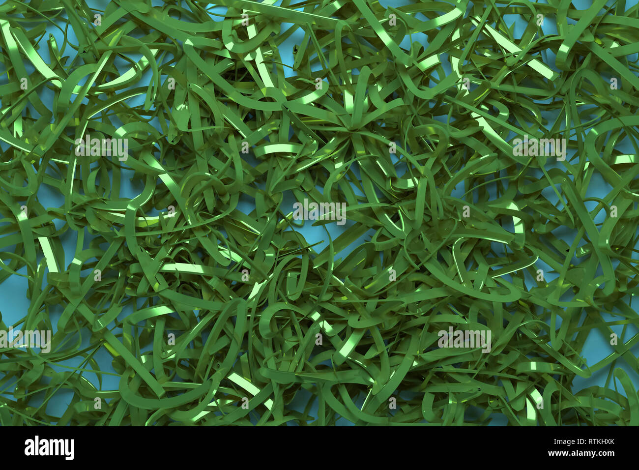 Messy Texture Renders CGI composition, messy strings virtual backdrop, for design texture or ...