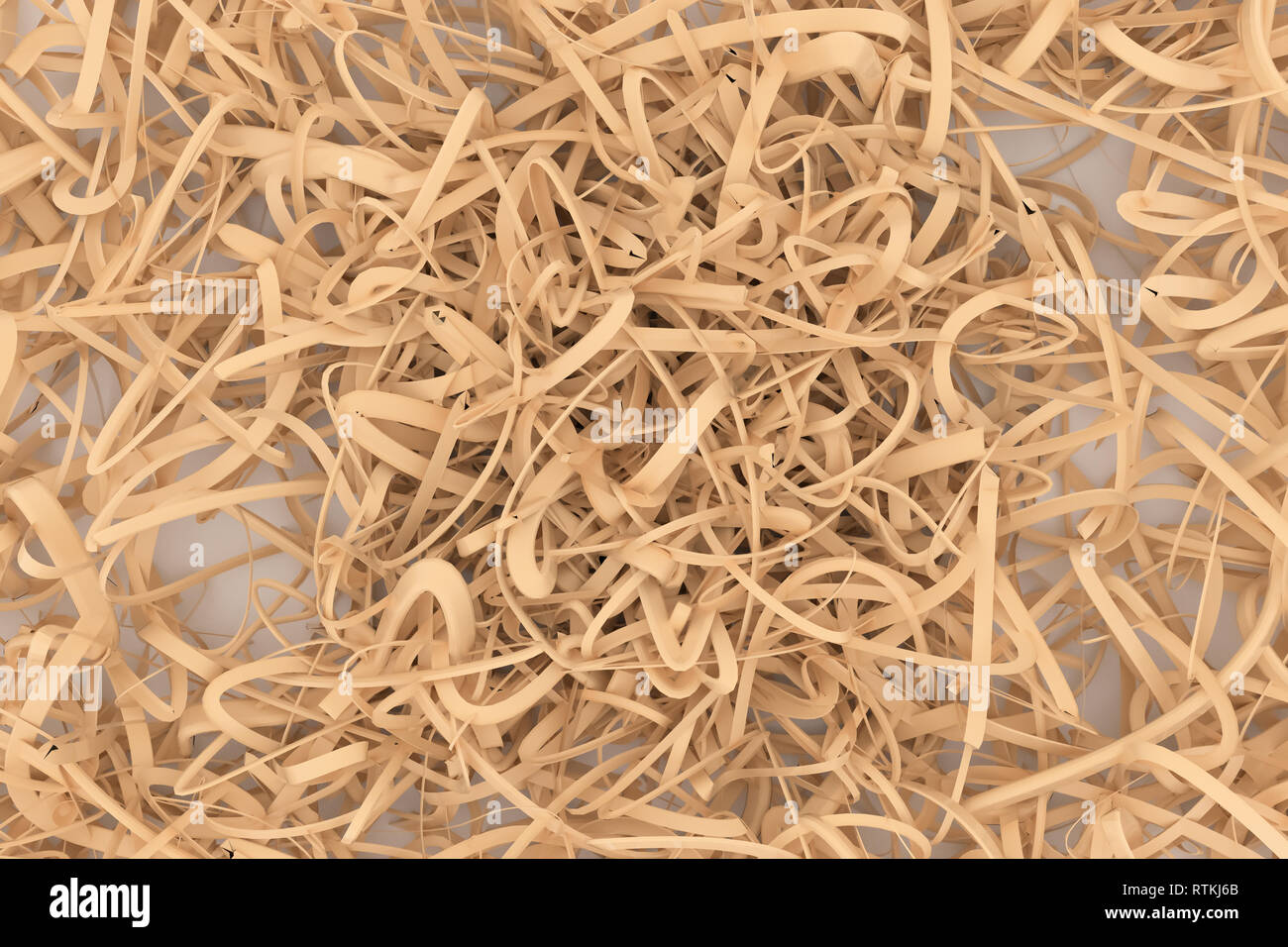 Background abstract, messy strings virtual backdrop CGI composition ...