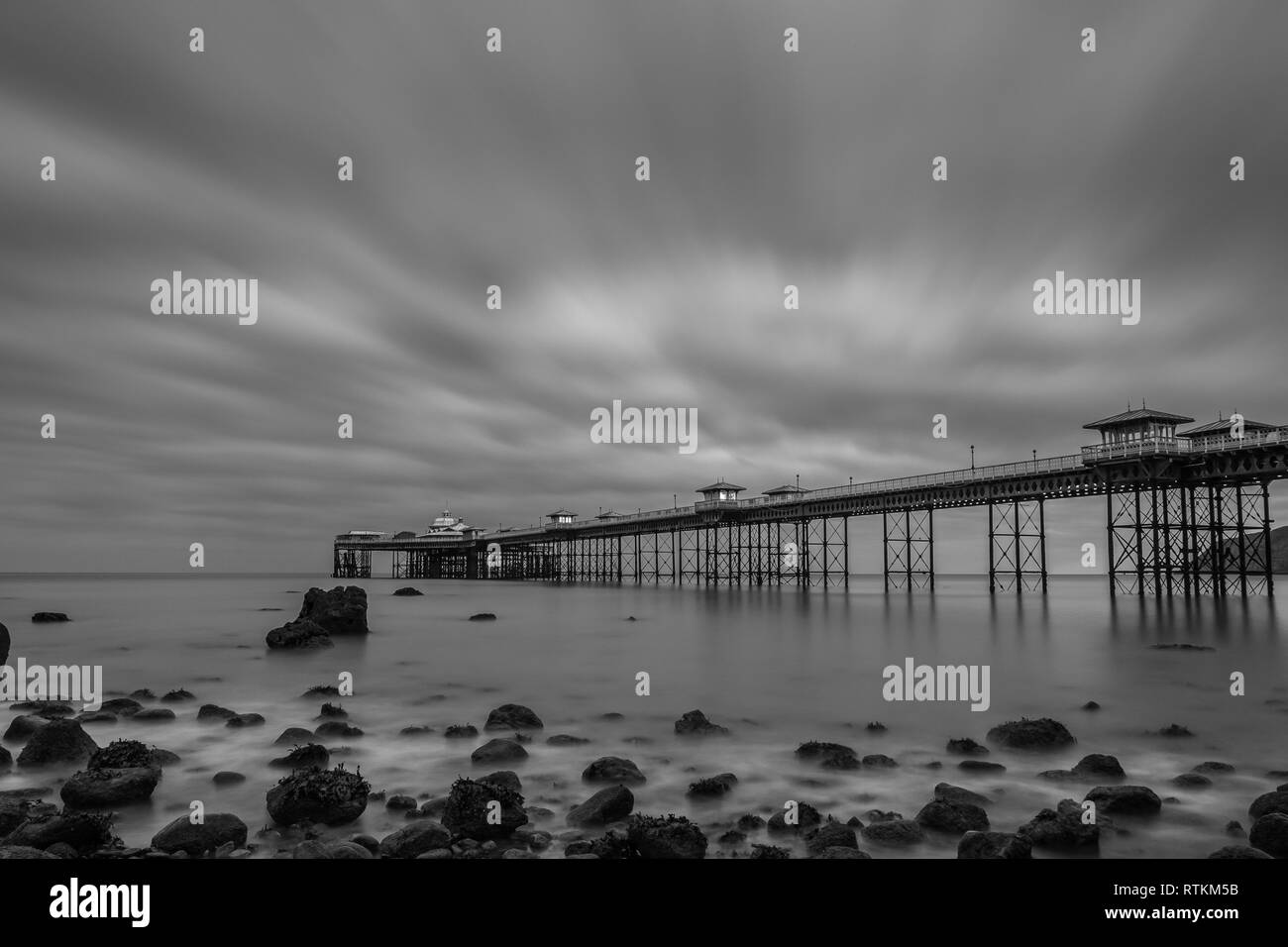 Of llandudno Black and White Stock Photos & Images - Alamy