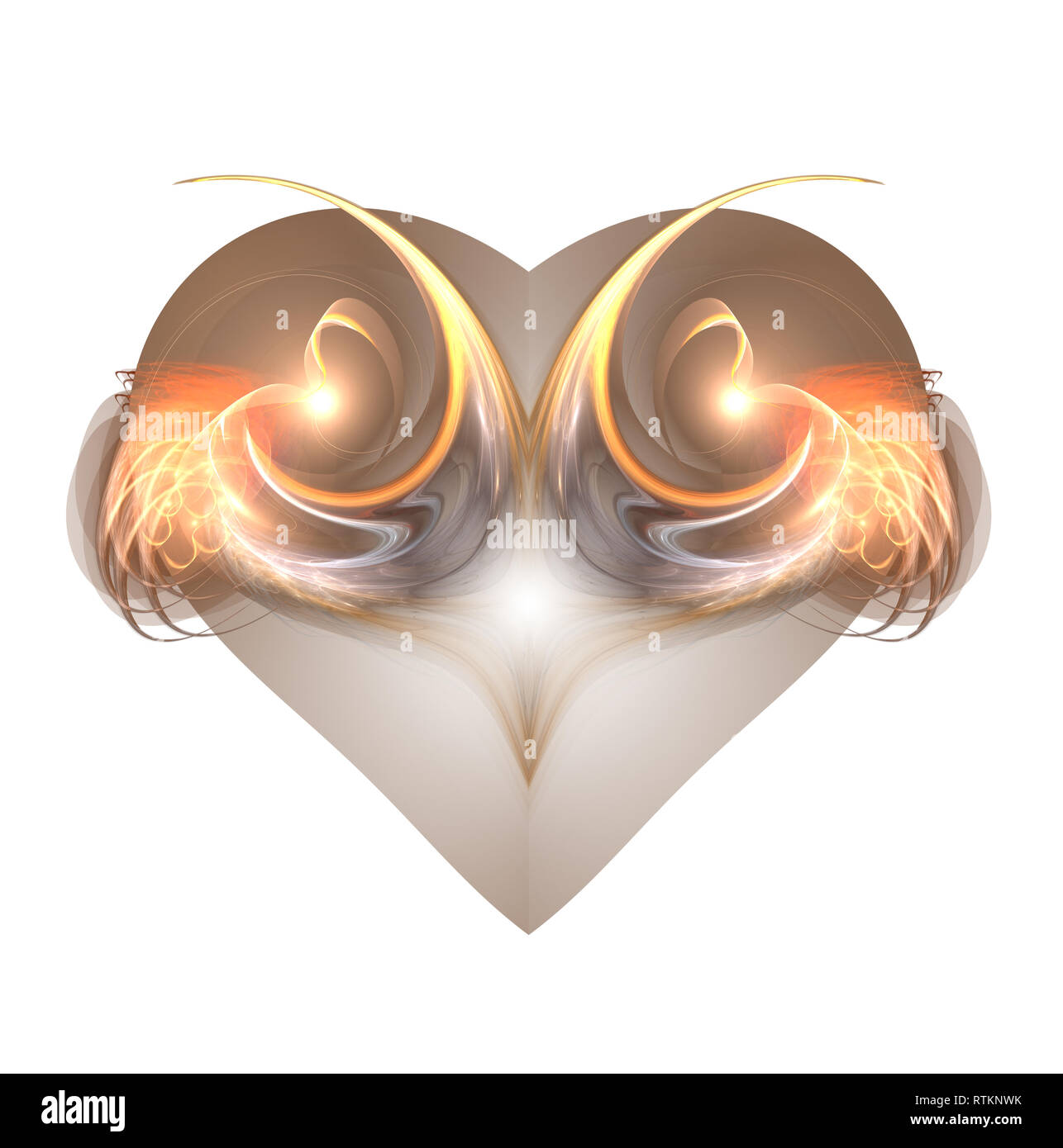 Burning and beating heart. Valentine's day background. An abstract ...