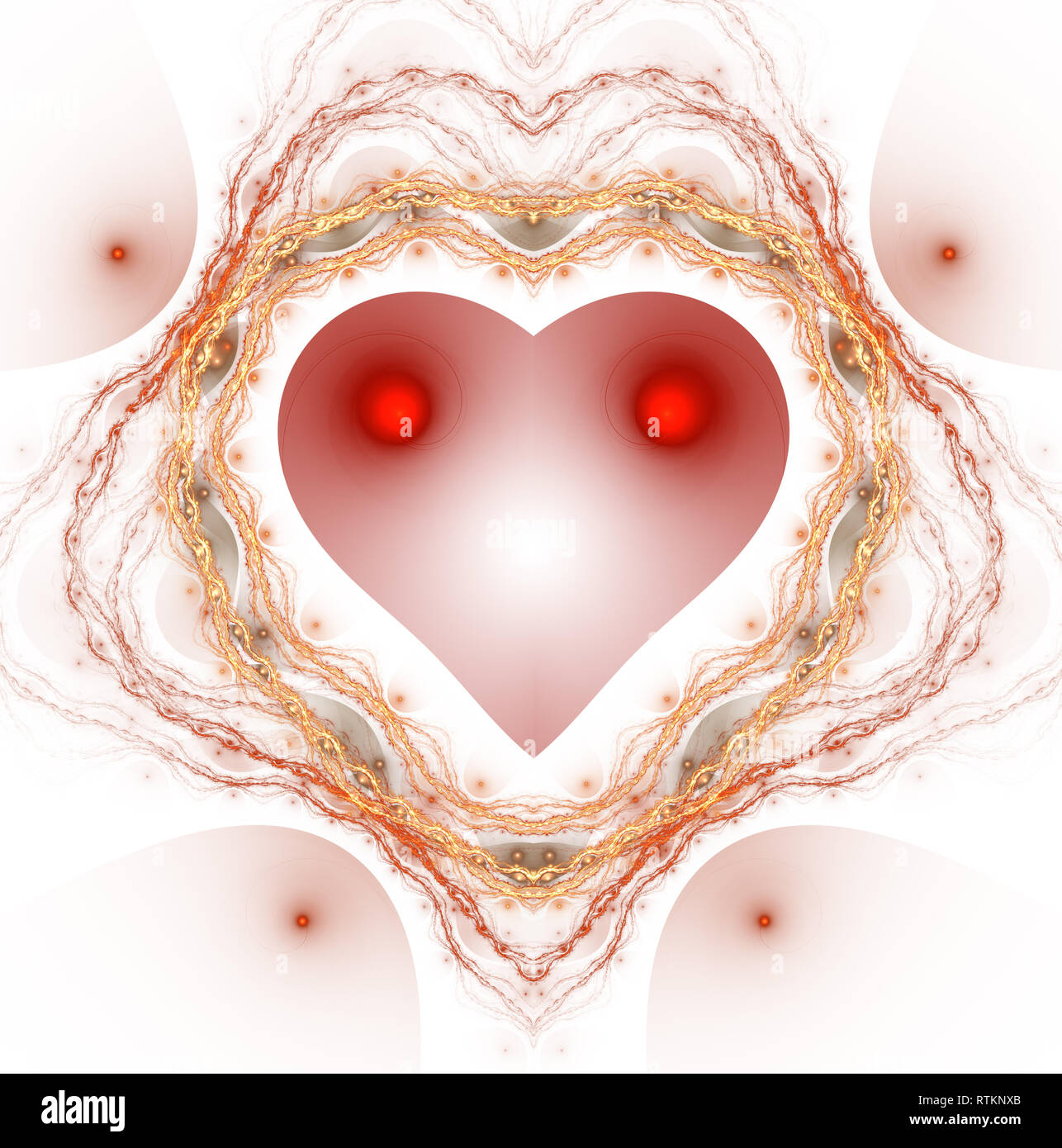 Burning and beating heart. Valentine's day background. An abstract ...