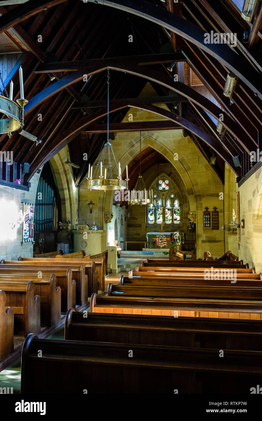 St Lawrence Parish Church, Church Road, Stone Street, Seal, Kent Stock Photo