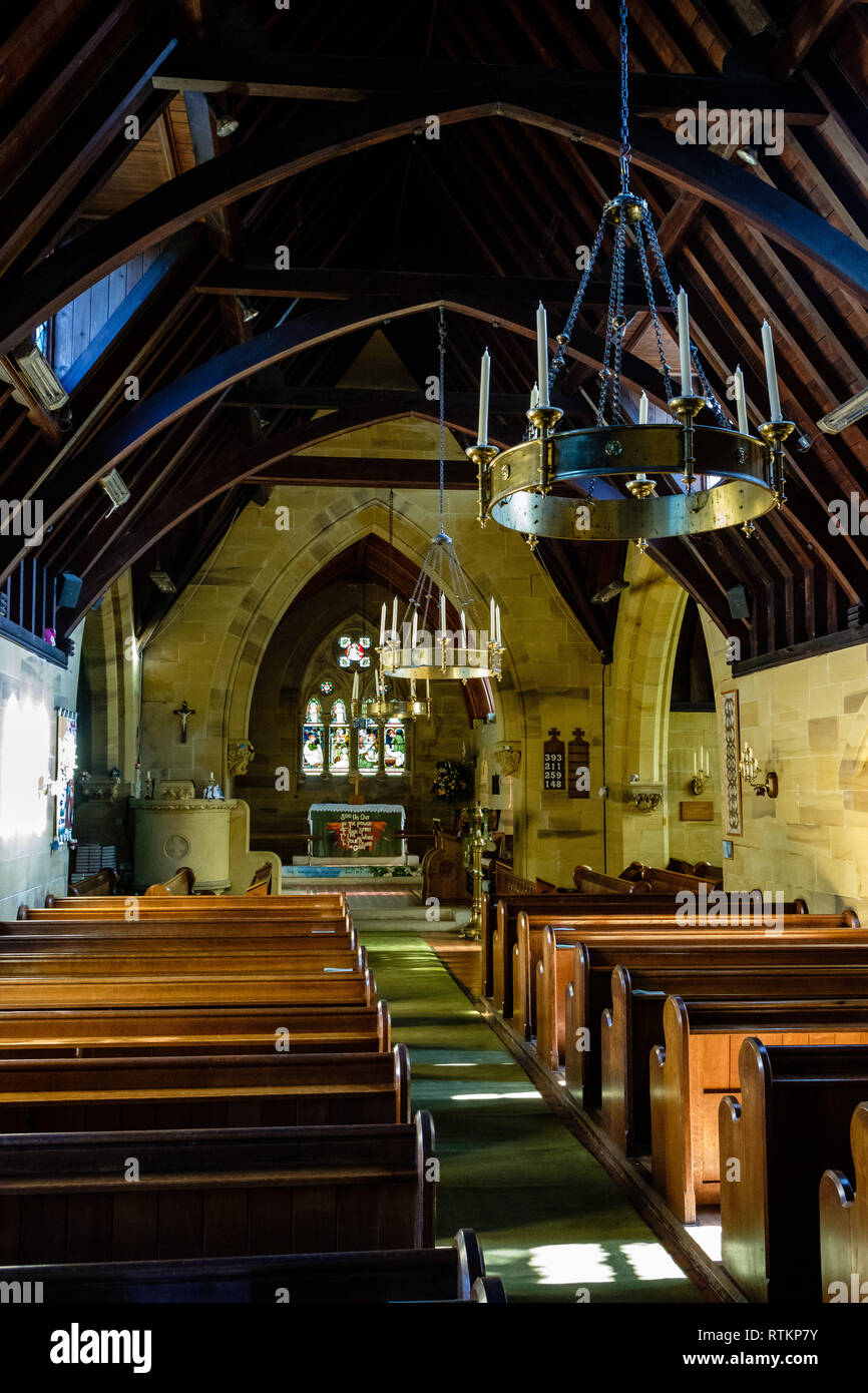 St Lawrence Parish Church, Church Road, Stone Street, Seal, Kent Stock Photo