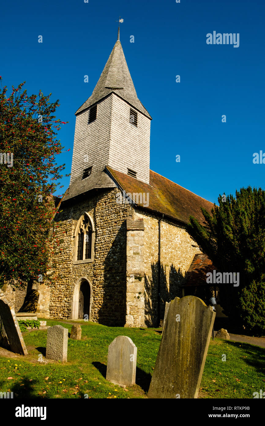 St Mary the Virgin Church, High Street, Kemsing, Kent Stock Photo Alamy