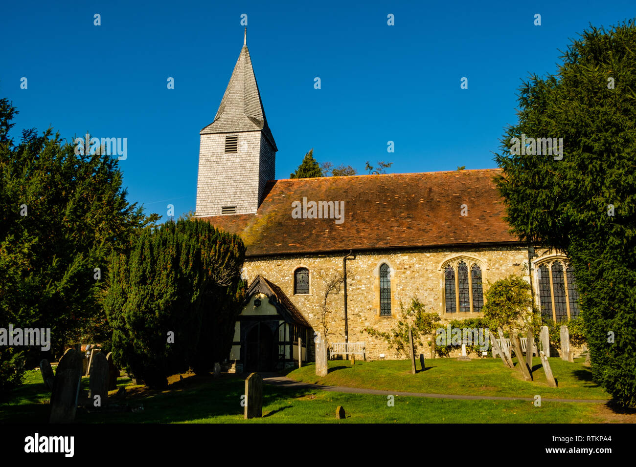 St Mary the Virgin Church, High Street, Kemsing, Kent Stock Photo Alamy