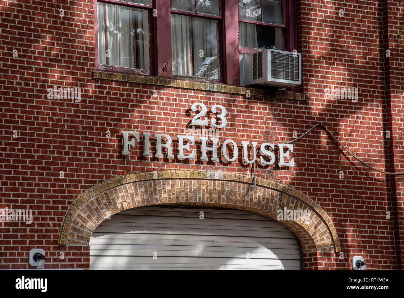 Firehouse across the street from Lafayette cemetery no 1 Stock Photo