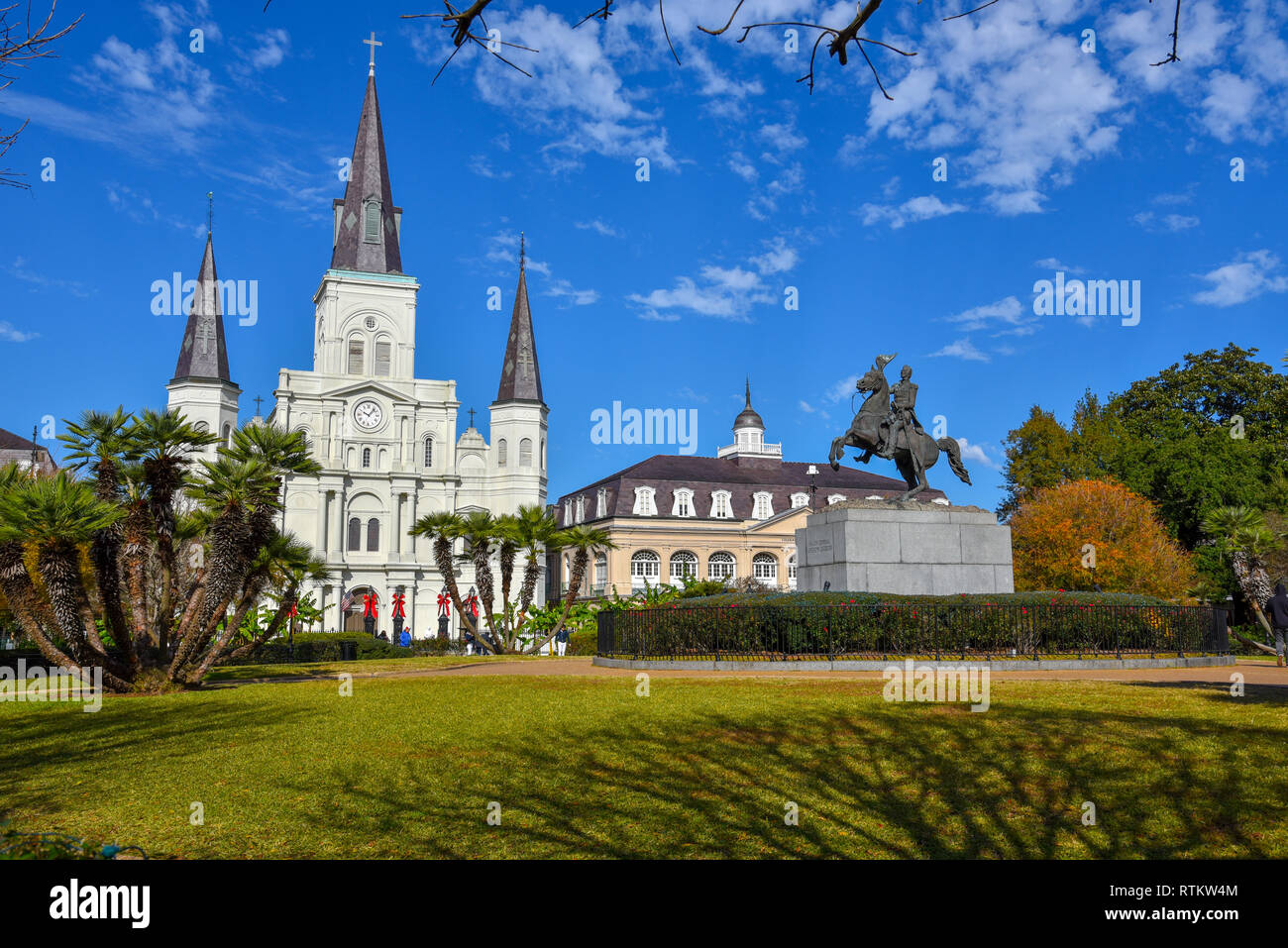 Jackson Square in New Orleans (USA) is National Historic Landmark since