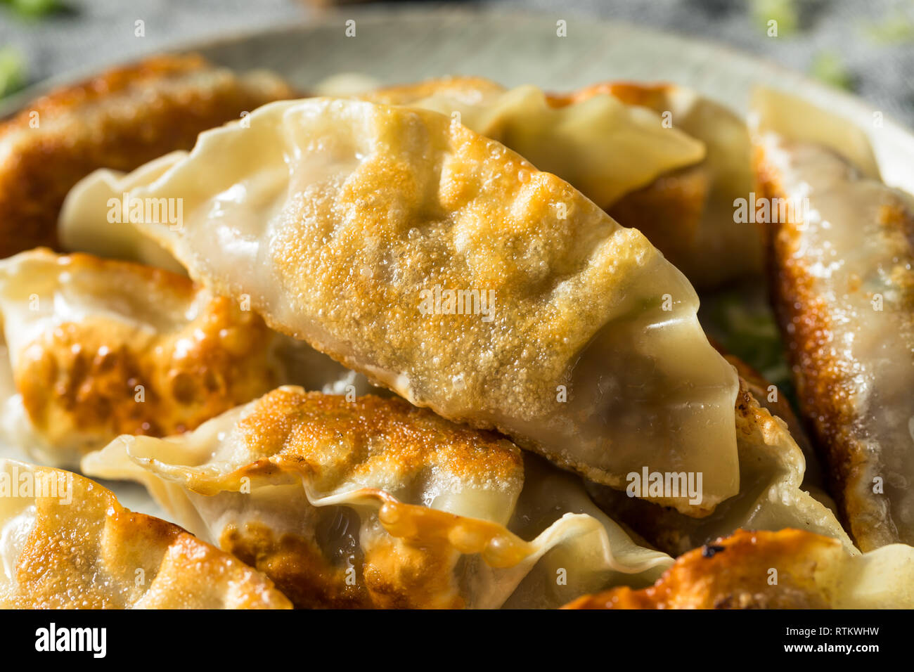 Homemade Korean Mandu Pork Dumplings Ready to Eat Stock Photo Alamy
