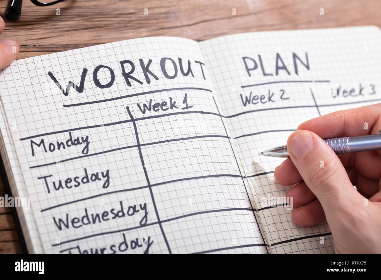 Workout reflection image