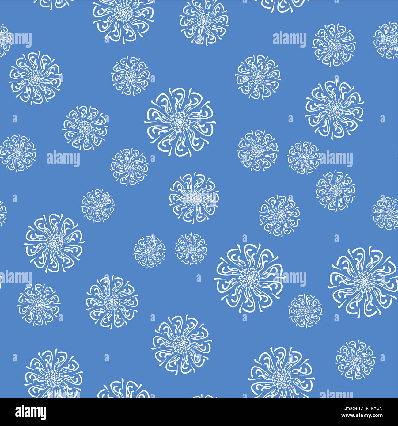 Mandala Seamless Pattern On A Colored Background Coloring