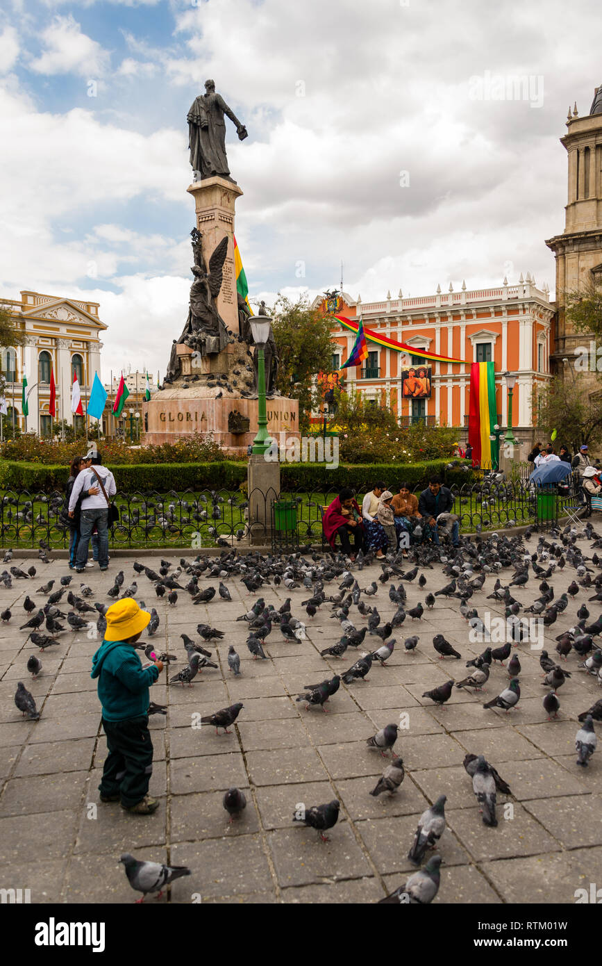 The Plaza Murillo is the central plaza of the city of La Paz and the open space most connected