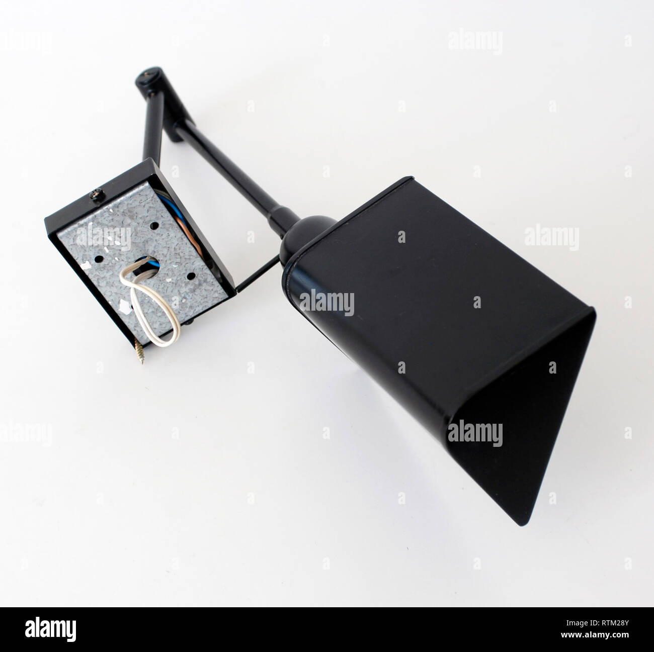 Vintage extendable metal lamp Stock Photo - Alamy
