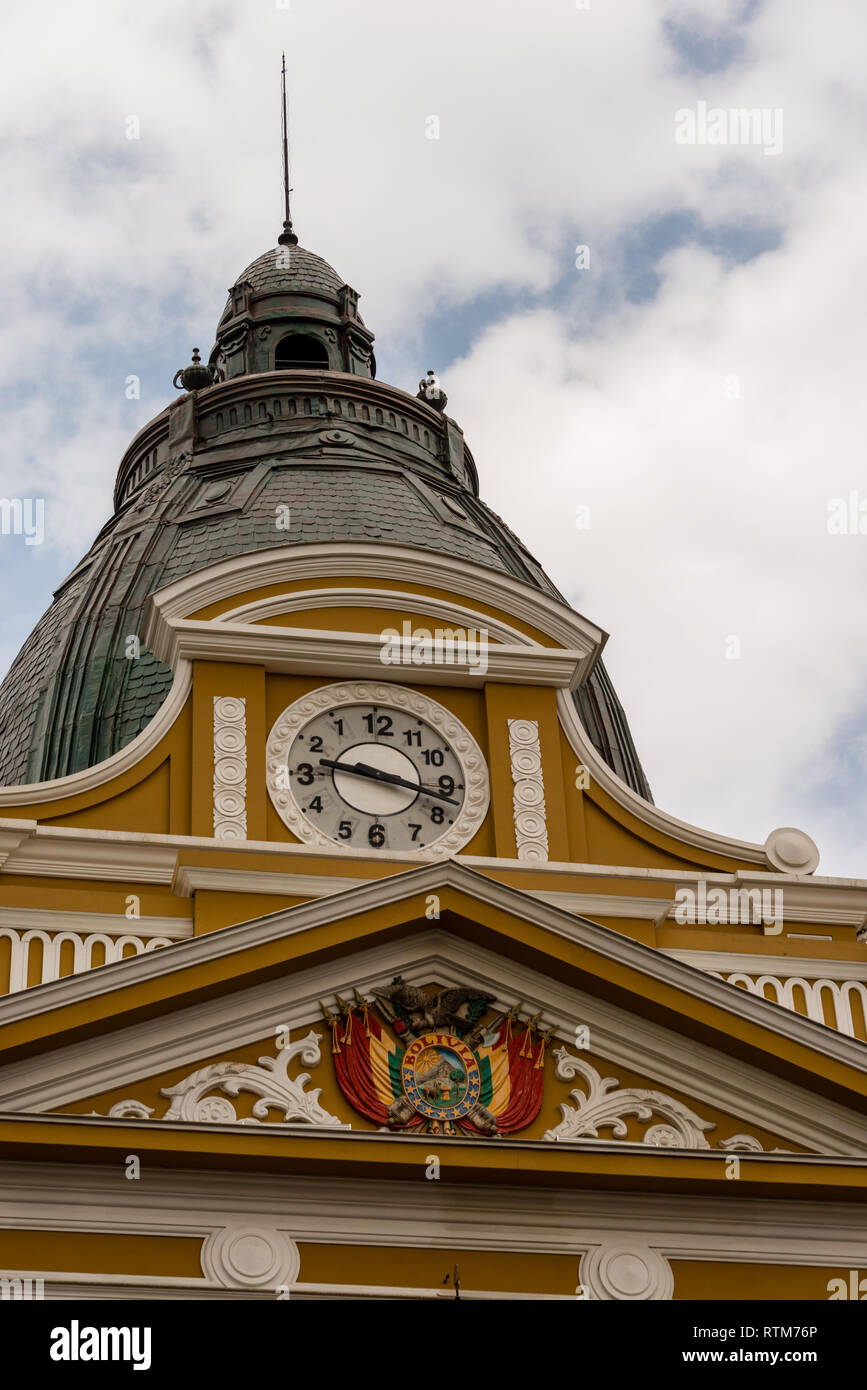 The two chambers of Congress meet in the legislative palace located on ...