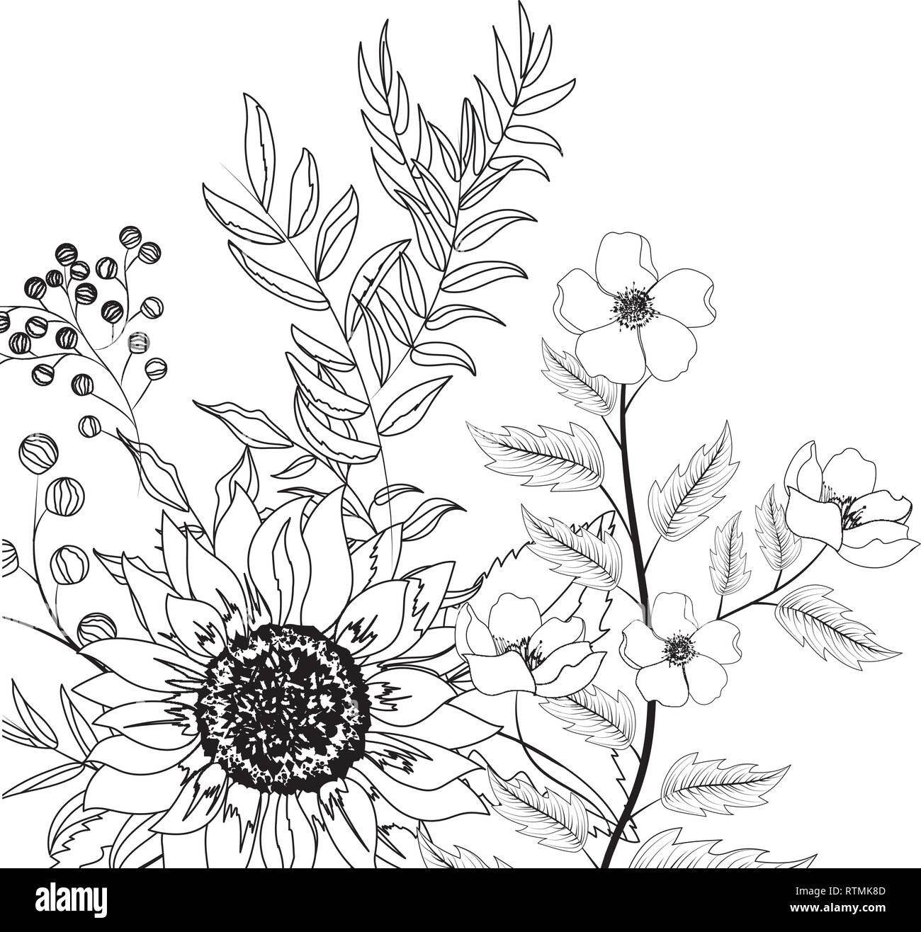 Spring floral frame Stock Vector Image & Art - Alamy