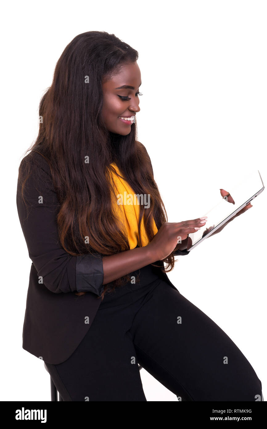 Over working young business woman hi-res stock photography and images ...
