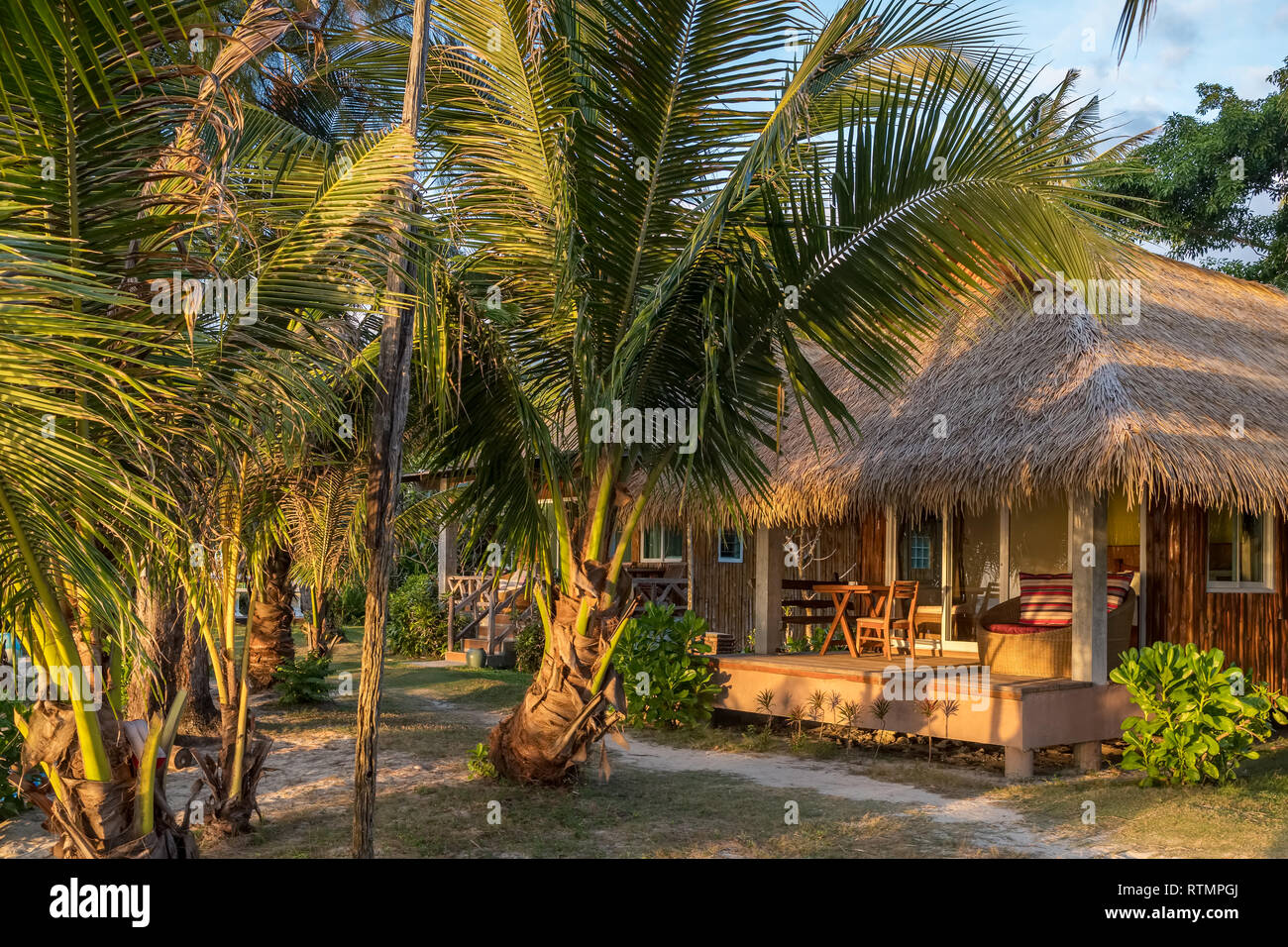 Beautiful Tropical Beach House On Koh Chang Island In Thailand Stock Photo Alamy