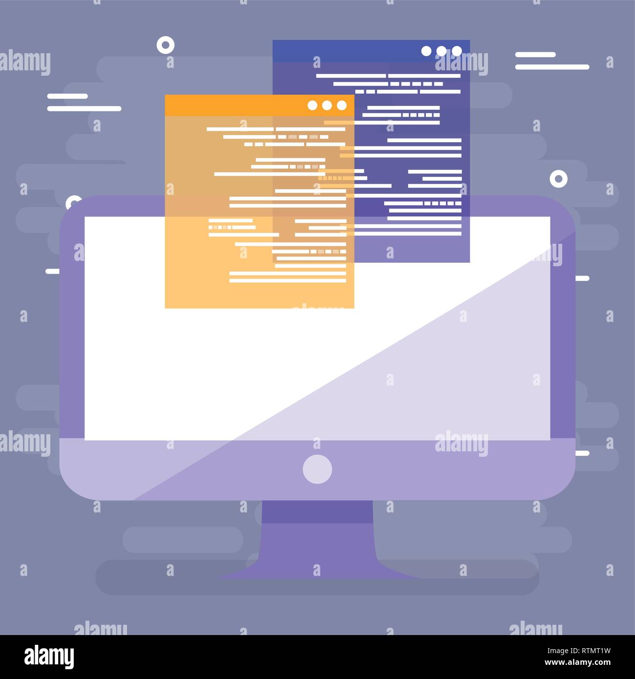 Computer Picture Docs Tech doc illustration Stock Vector Images - Alamy