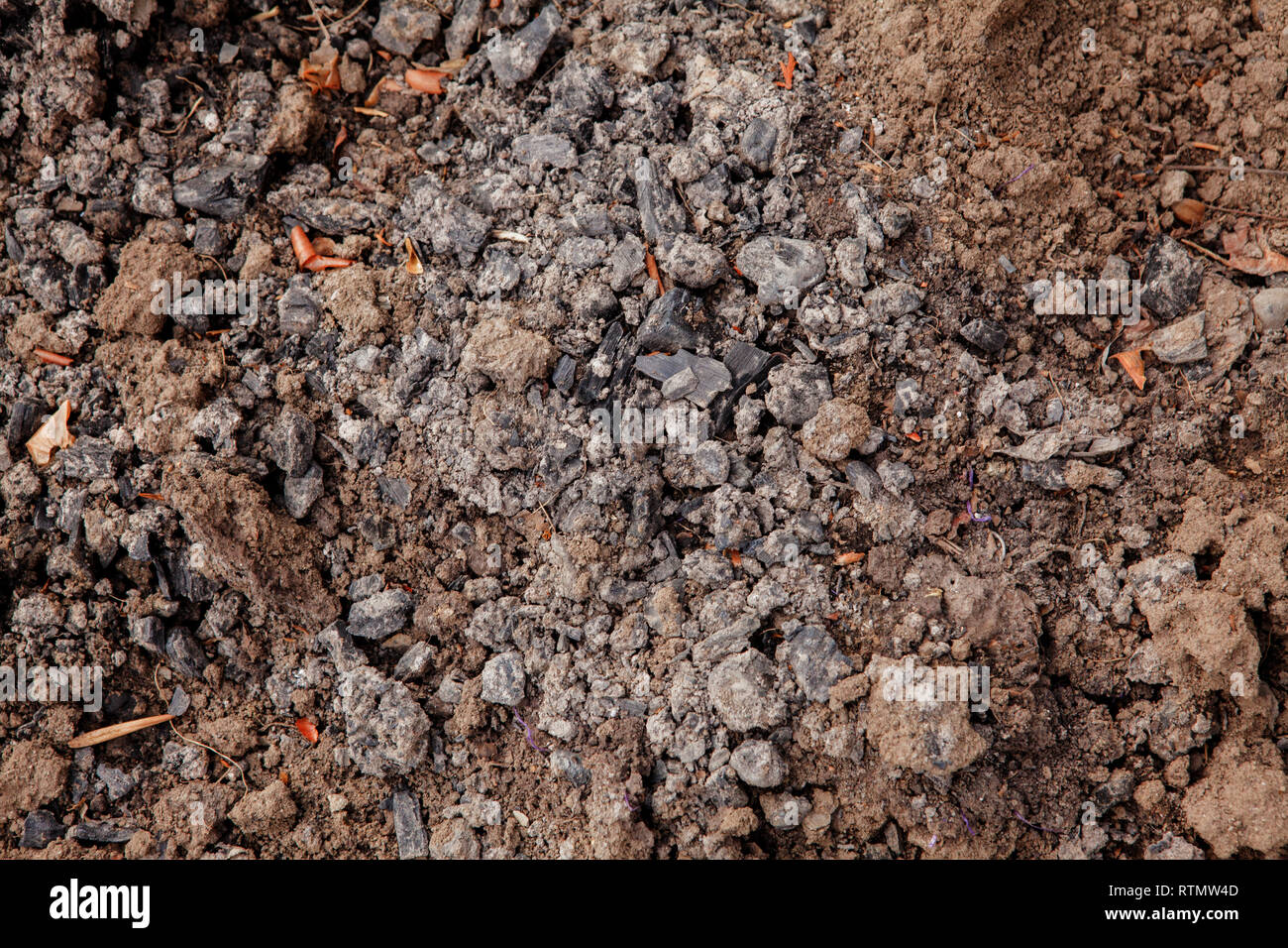 ash in fireplace natural background texture Stock Photo - Alamy