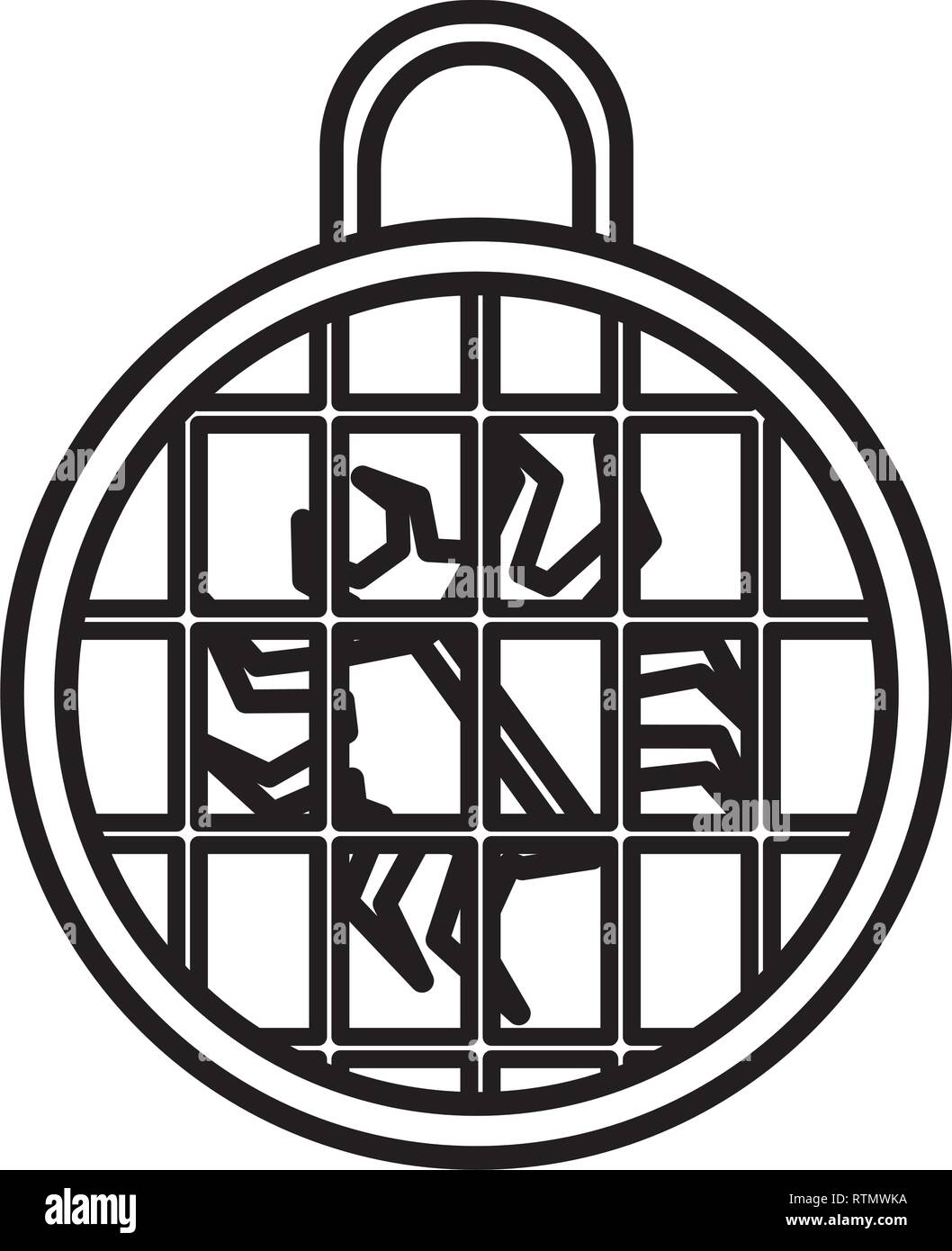 bug animal with sphere planet vector illustration design Stock Vector ...