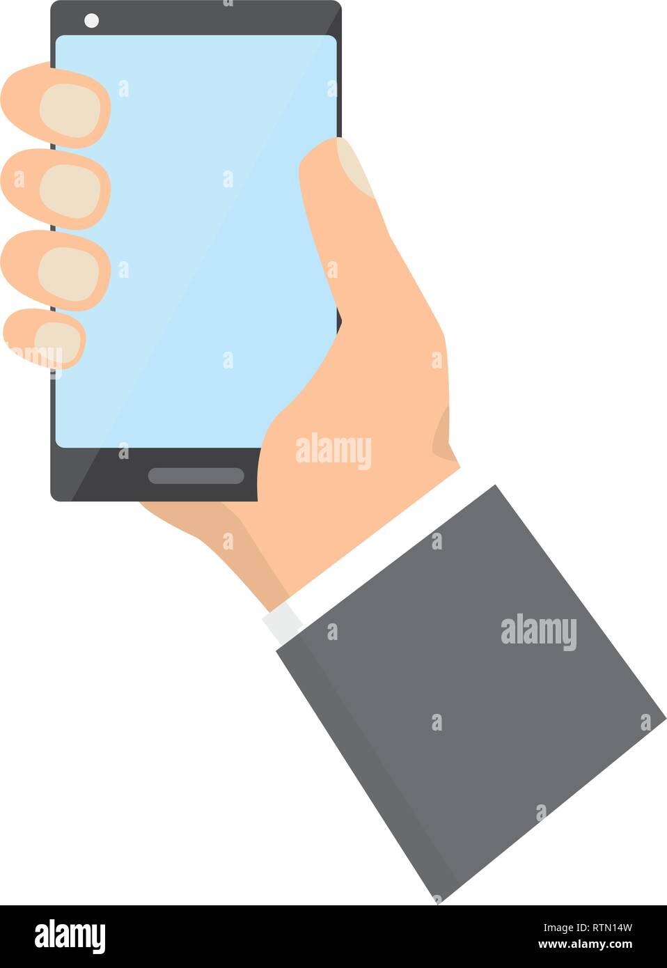 hand holding cellphone Stock Vector Image & Art - Alamy
