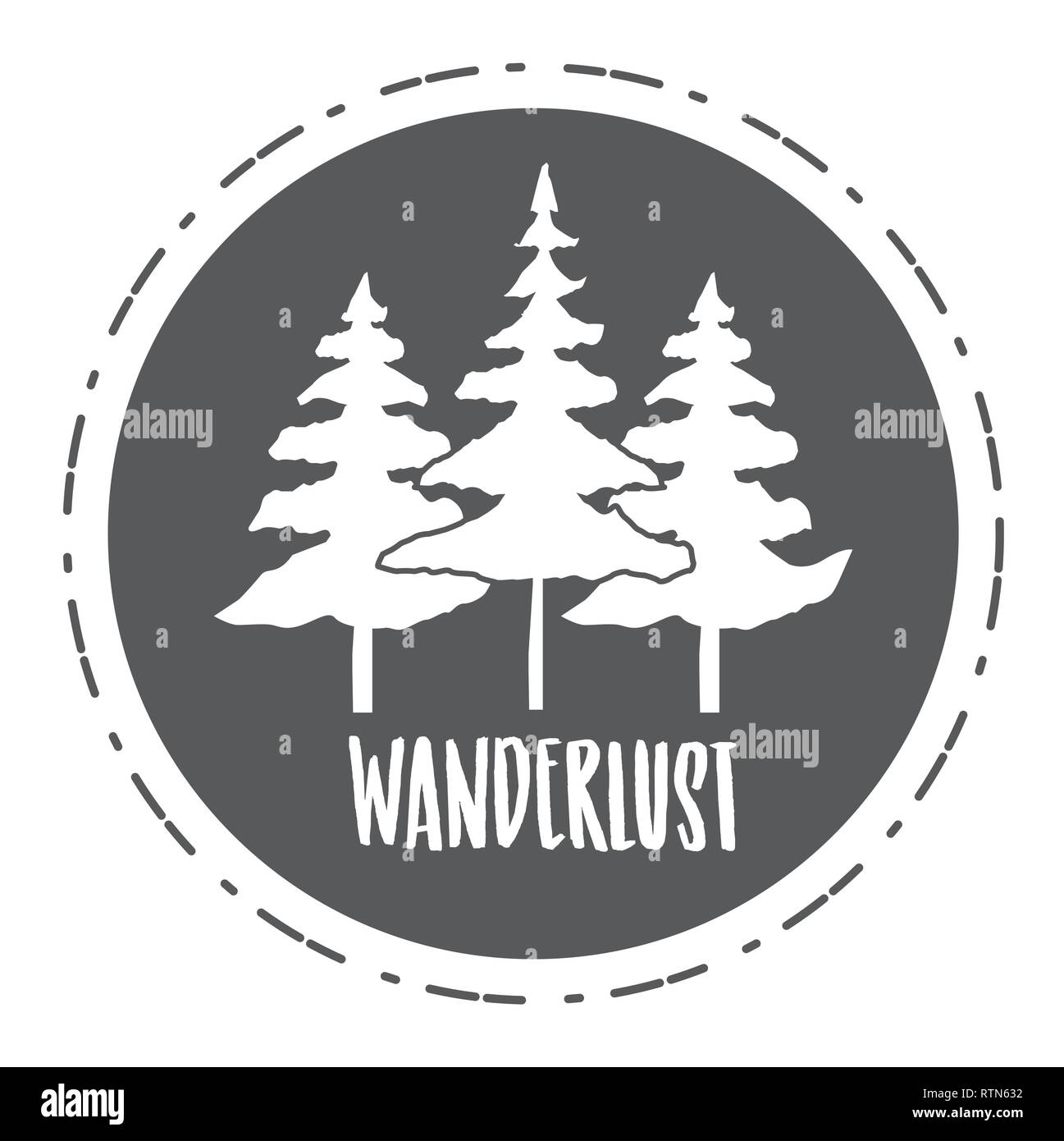 wanderlust landscape design Stock Vector Image & Art - Alamy