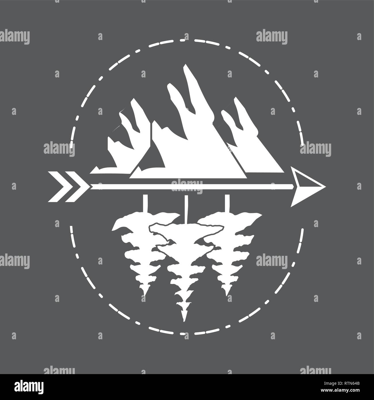 wanderlust landscape design Stock Vector Image & Art - Alamy