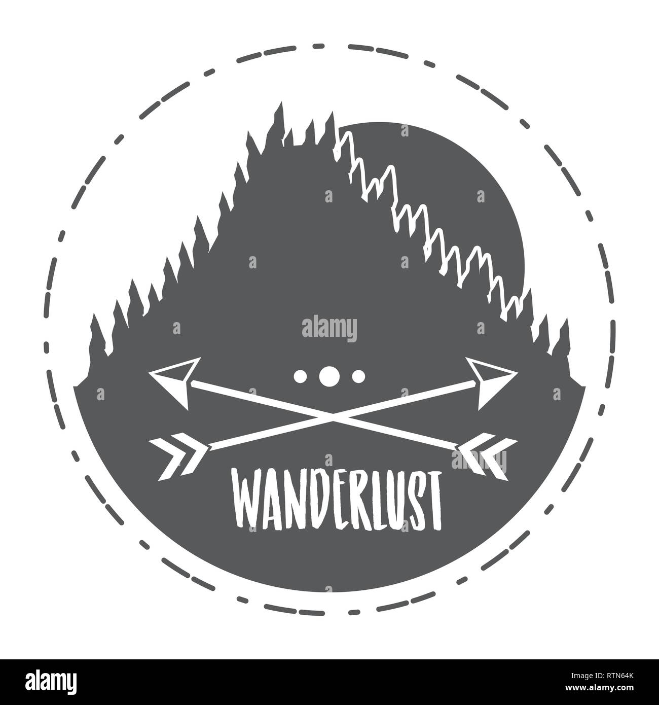 wanderlust landscape design Stock Vector Image & Art - Alamy