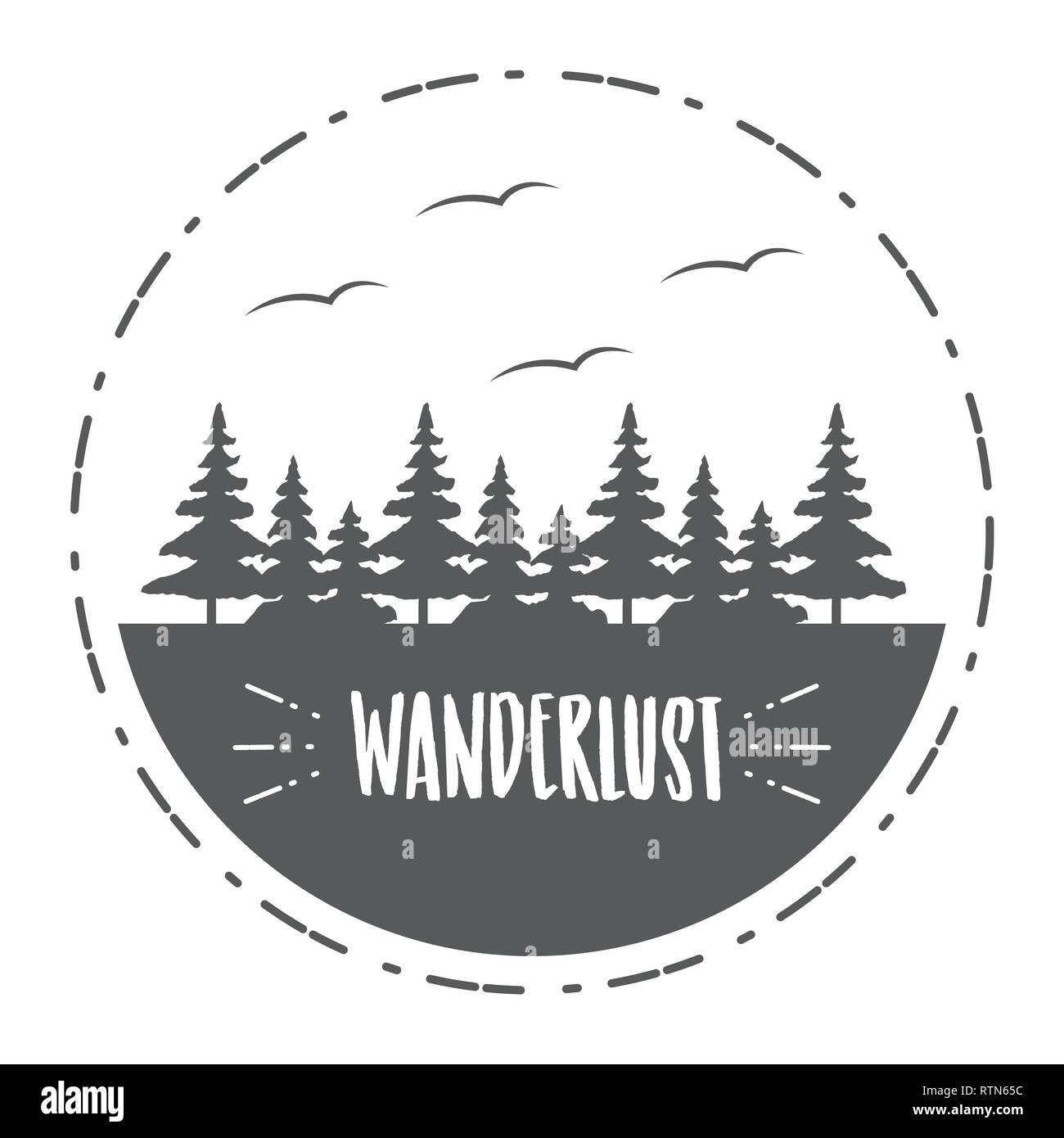 wanderlust landscape design Stock Vector Image & Art Alamy
