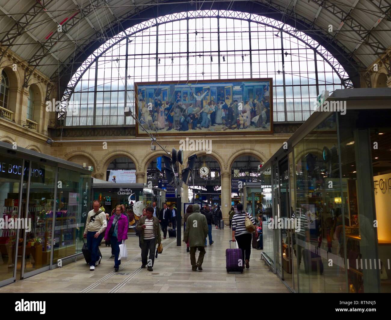 Gare de L'est in Paris Stock Photo - Alamy