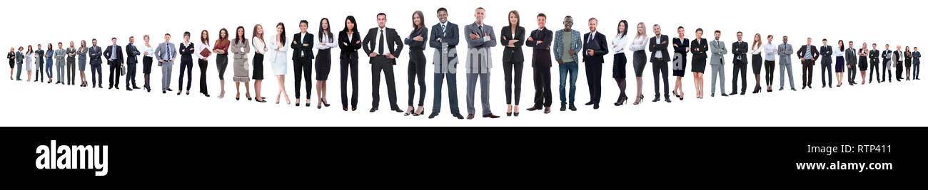 leader and professional business team standing together Stock Photo - Alamy