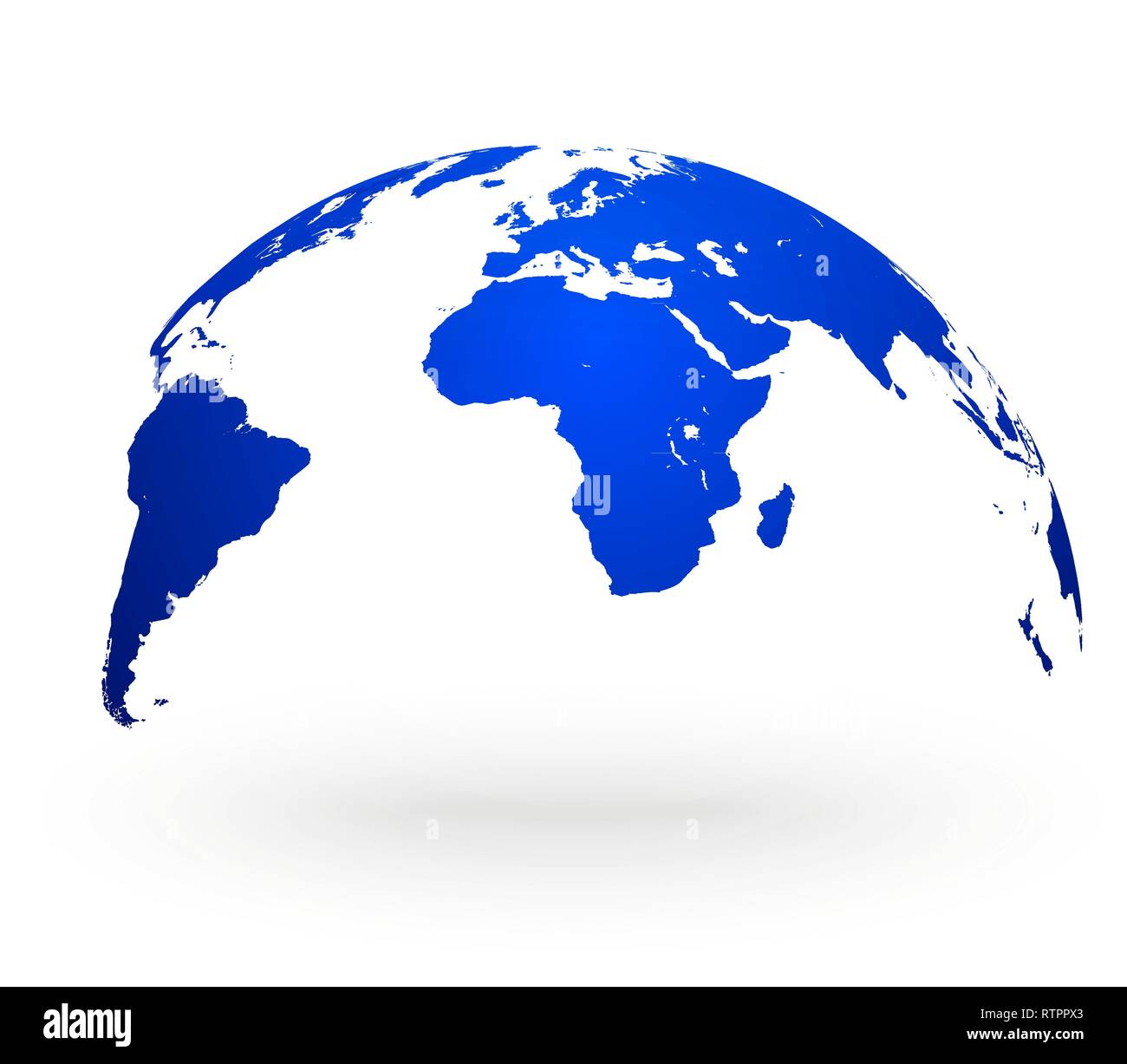 Globe map on white background vector Stock Vector Image & Art - Alamy