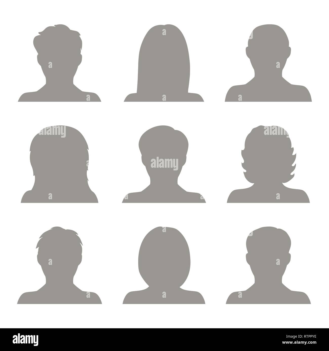 Vector set of people icons isolated on white background Stock Vector ...