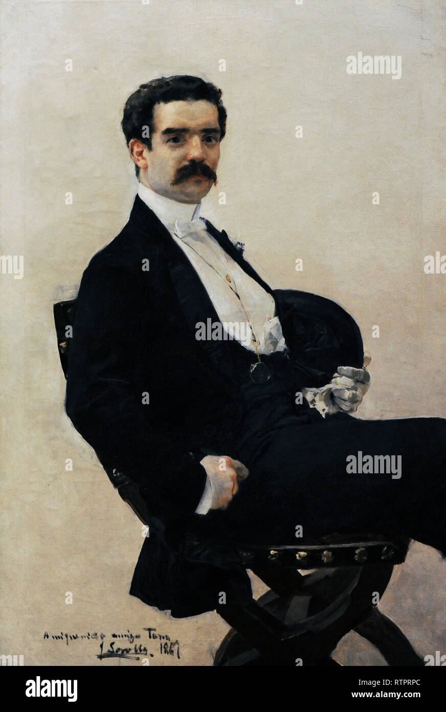 Joaquín Sorolla y Bastida (1863-1923). Pintor español. Juan Antonio García  del Castillo, 1887. Cuñado y amigo de Sorolla. Museo Sorolla. Madrid.  España Stock Photo - Alamy