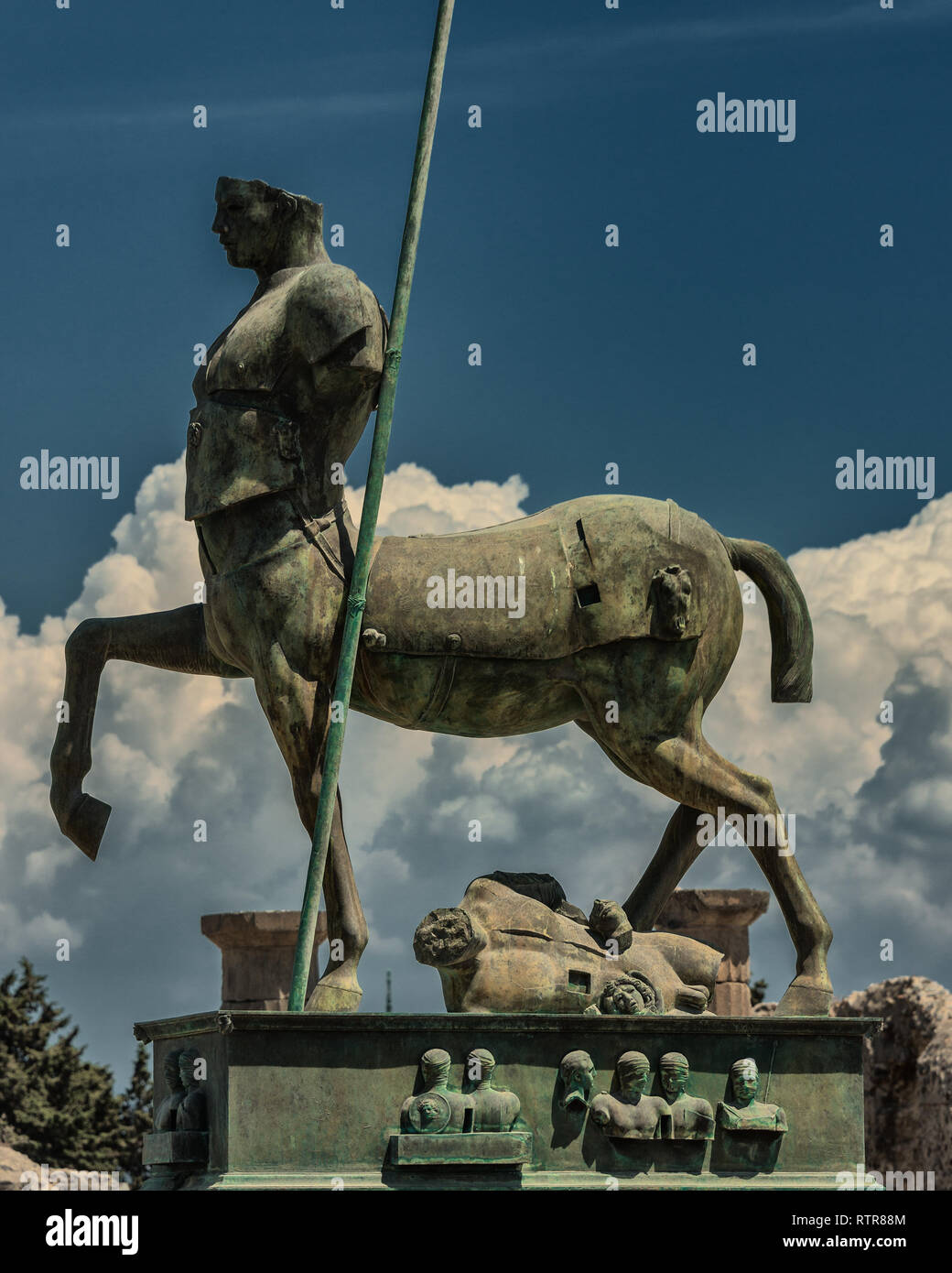 Statue Of Centaur Half Man Half Horse Pompeii Province Of Naples Campania Region Italy Stock Photo Alamy