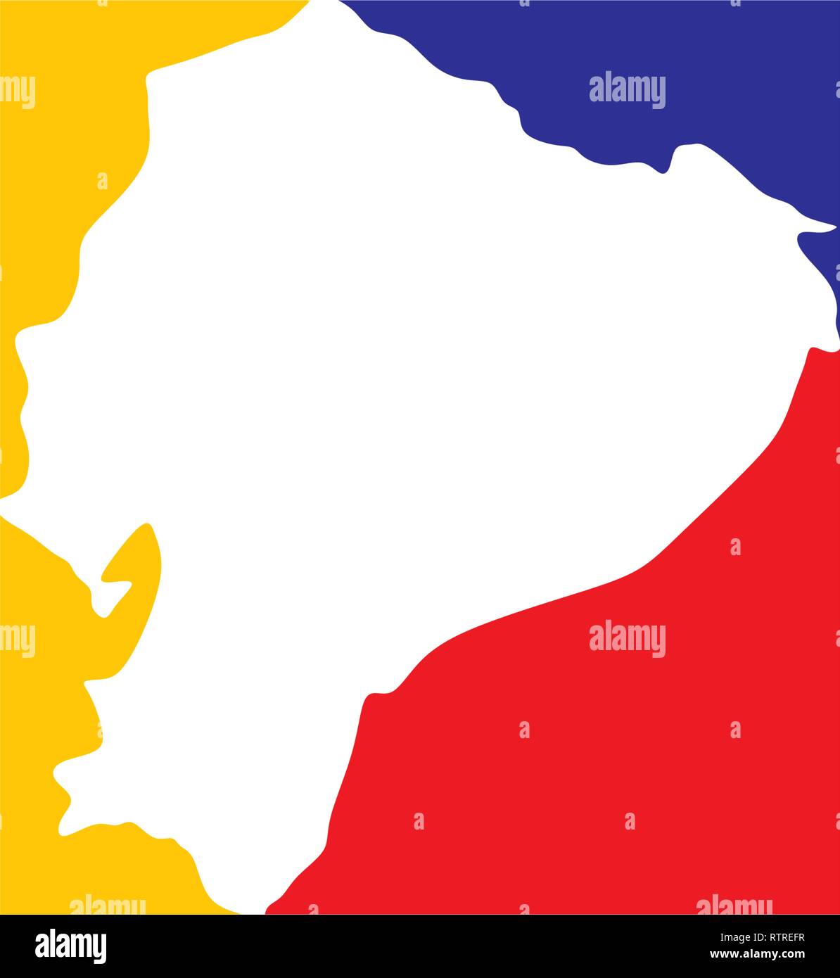 ecuador map logo icon vector Stock Vector