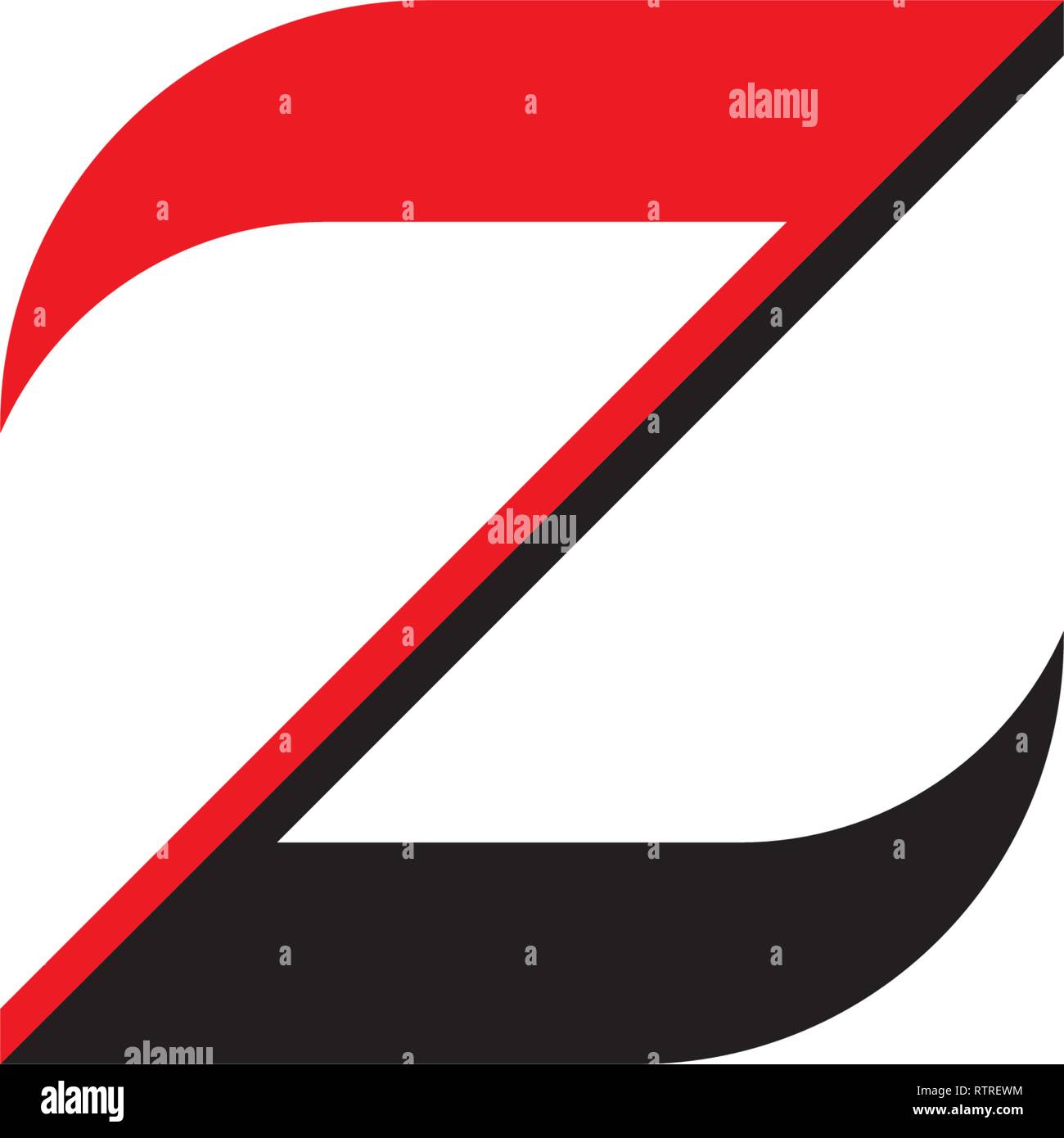 logo z letter red black icon design element Stock Vector Image & Art ...