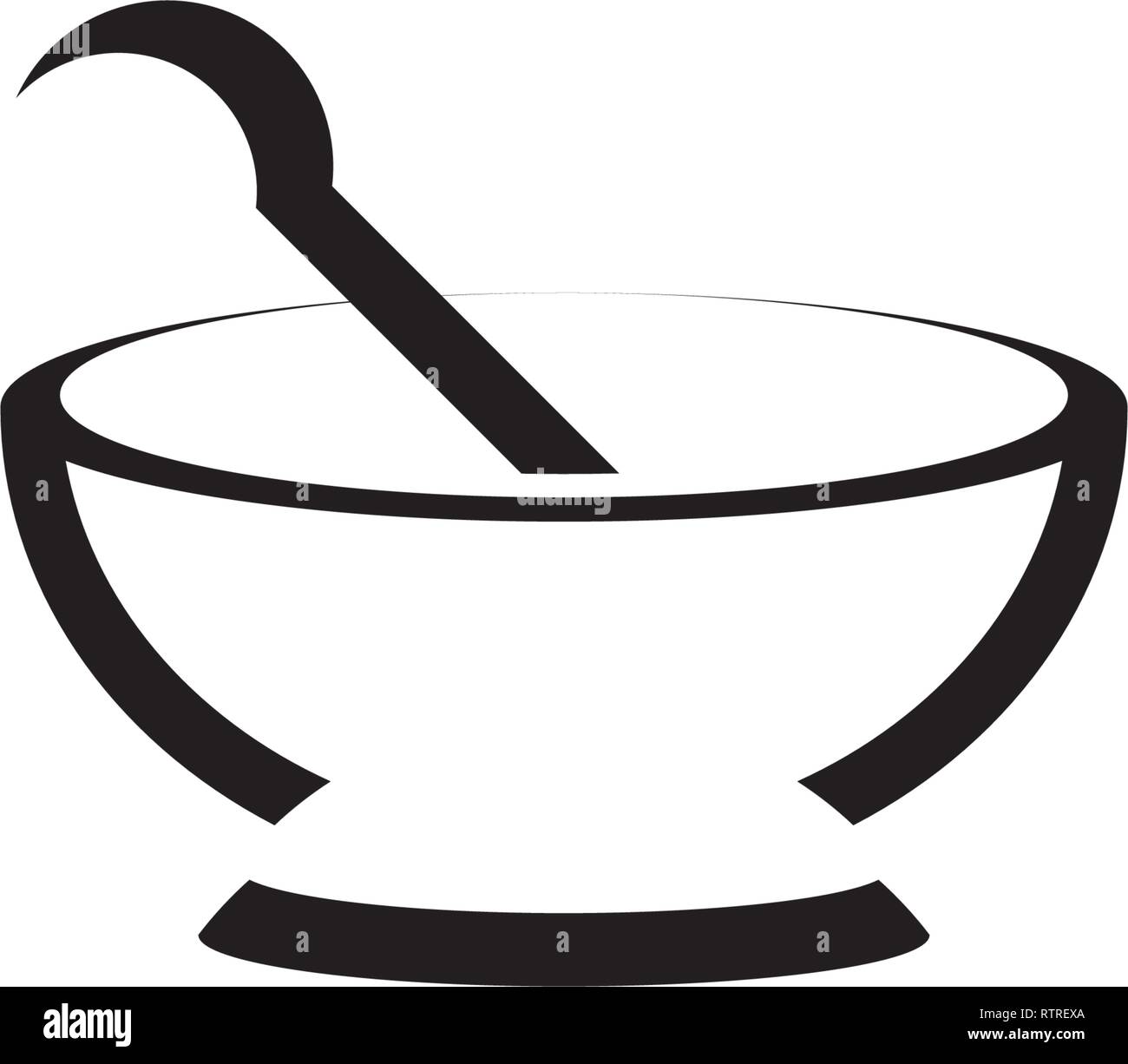 mortar and pestle stylized logo Stock Vector Image & Art Alamy