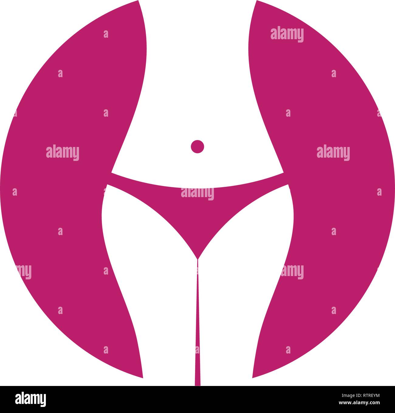 Girl Body Icon Logo Vector Design Stock Vector Image And Art Alamy
