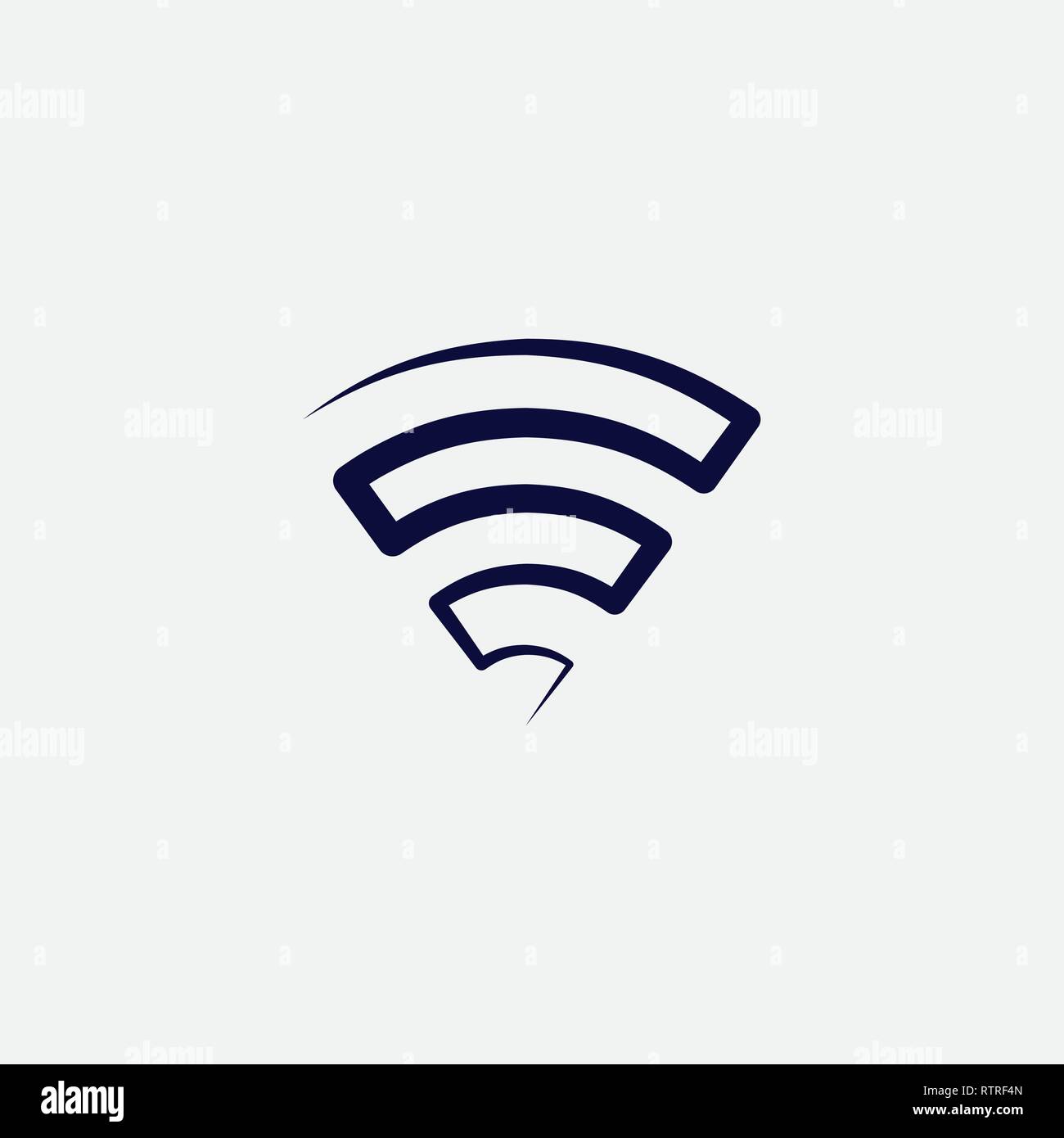 wifi logo vector icon symbol design element Stock Vector