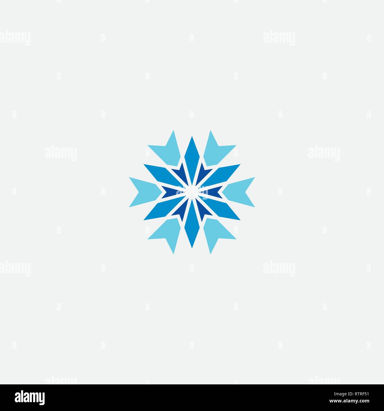 winter snowflake icon symbol logo design element Stock Vector Image ...