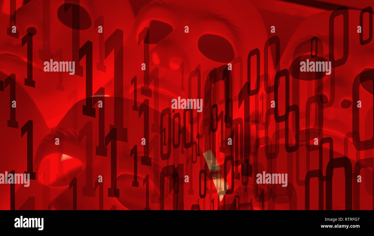 Cyber threats of ai fast learning, internet security Stock Photo