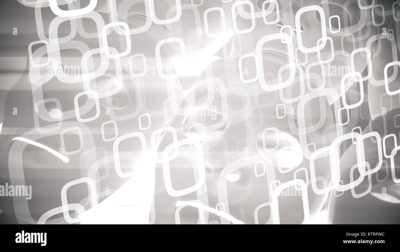 Robots with ai brains, abstract computer world metaphor Stock Photo
