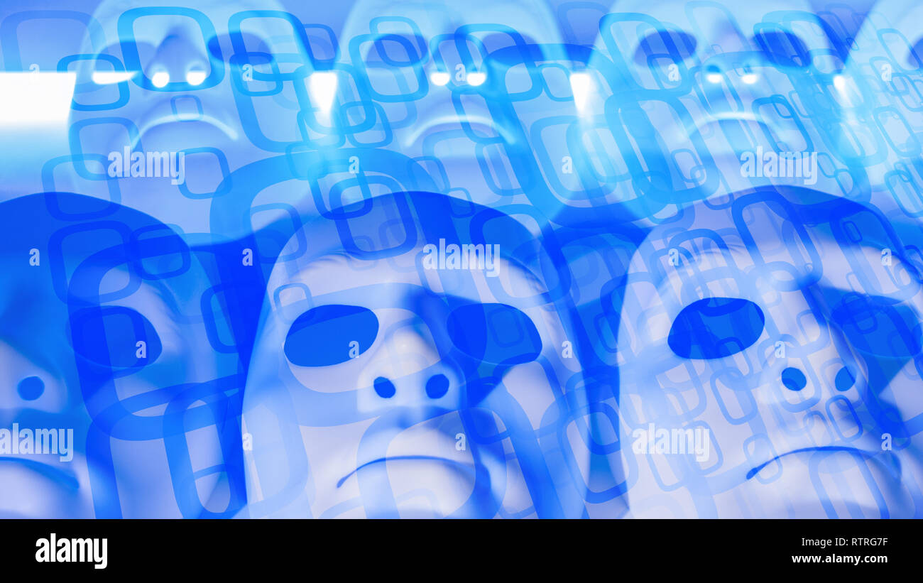 Ai futuristic robots Stock Photo
