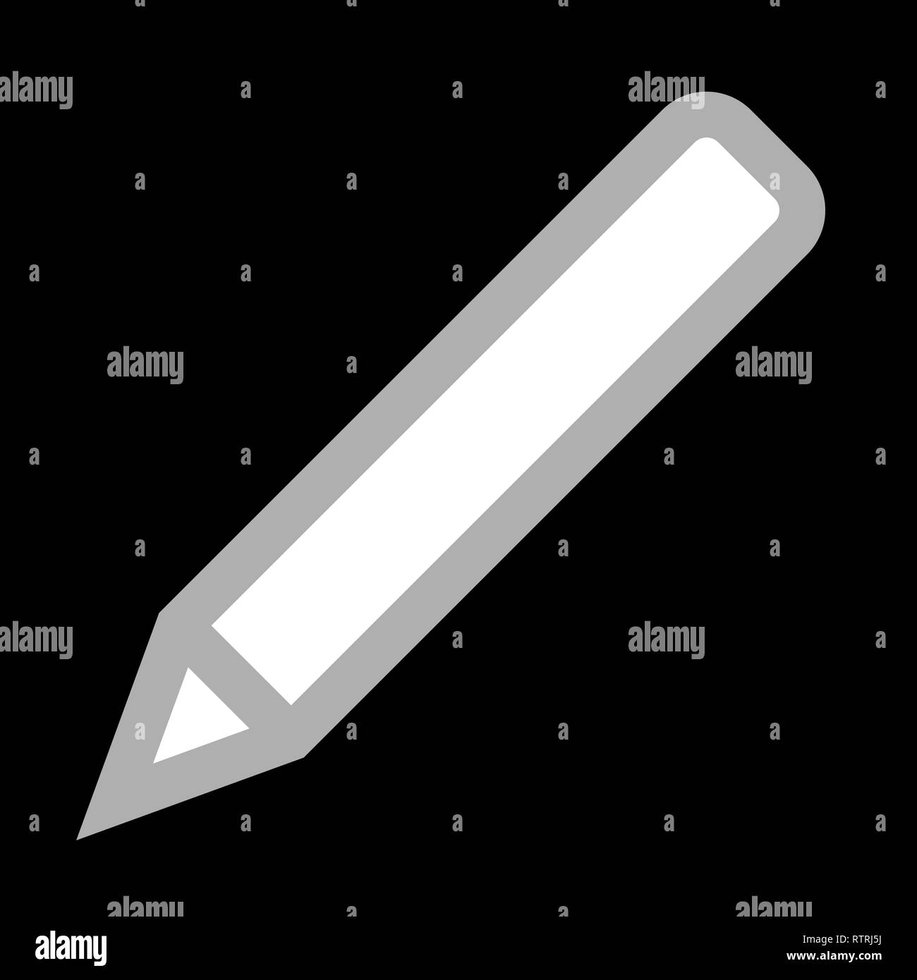 https://c8.alamy.com/comp/RTRJ5J/pencil-symbol-icon-white-simple-with-outline-isolated-vector-illustration-RTRJ5J.jpg